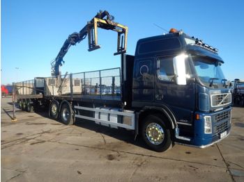 Xe tải thùng lửng/ Phẳng VOLVO FM 480 EURO 5, 6 X 2 DRAWBAR BRICK/CRANE AND TRAILER - 2009 - V1: hình 1