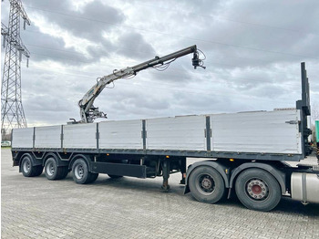 Sơ mi rơ moóc thùng lửng/ Phẳng Pacton T3-003 Brick Trailer - Kennis 16000-R Crane: hình 5