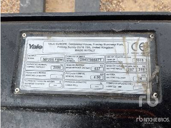 Xe tải nâng pallet YALE MP20X FBW Electric: hình 5