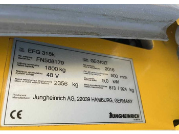 Xe nâng điện JUNGHEINRICH EFG 316