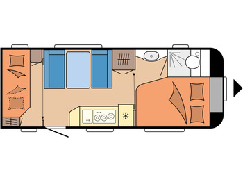 Rơ moóc kiểu caravan HOBBY DE LUXE 540 KMFe