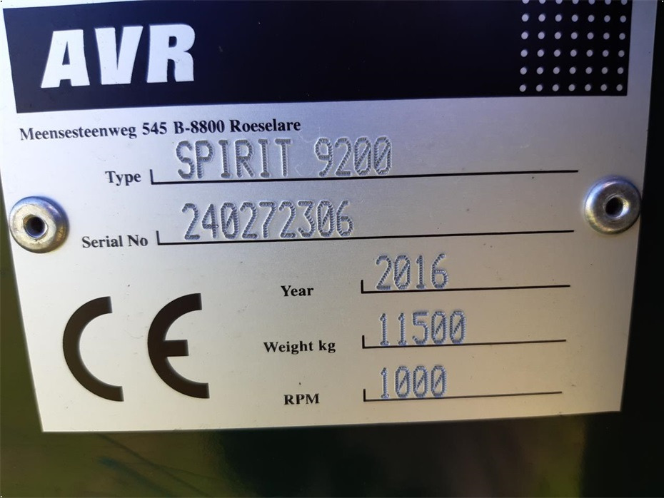 Máy thu hoạch khoai tây AVR
SPIRIT 9200: hình 15