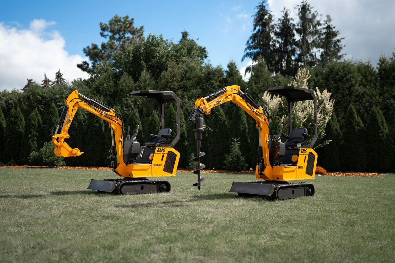 Máy xúc mini mới Berger Kraus Mini Excavator BK800BS torsion arm with FULL equipment: hình 9