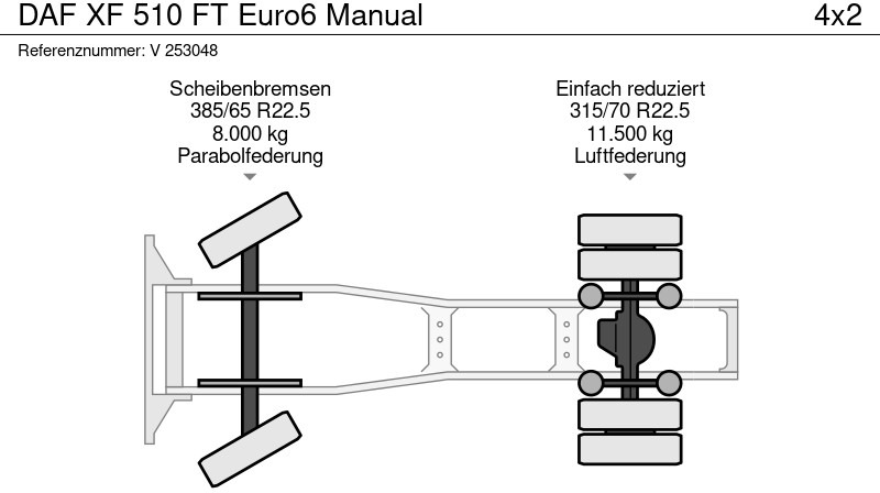 Xe đầu kéo DAF XF 510 FT Euro6 Manual: hình 10
