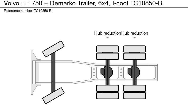 Cho thuê Volvo FH 750 + Demarko Trailer, 6x4, I-cool Volvo FH 750 + Demarko Trailer, 6x4, I-cool: hình 16