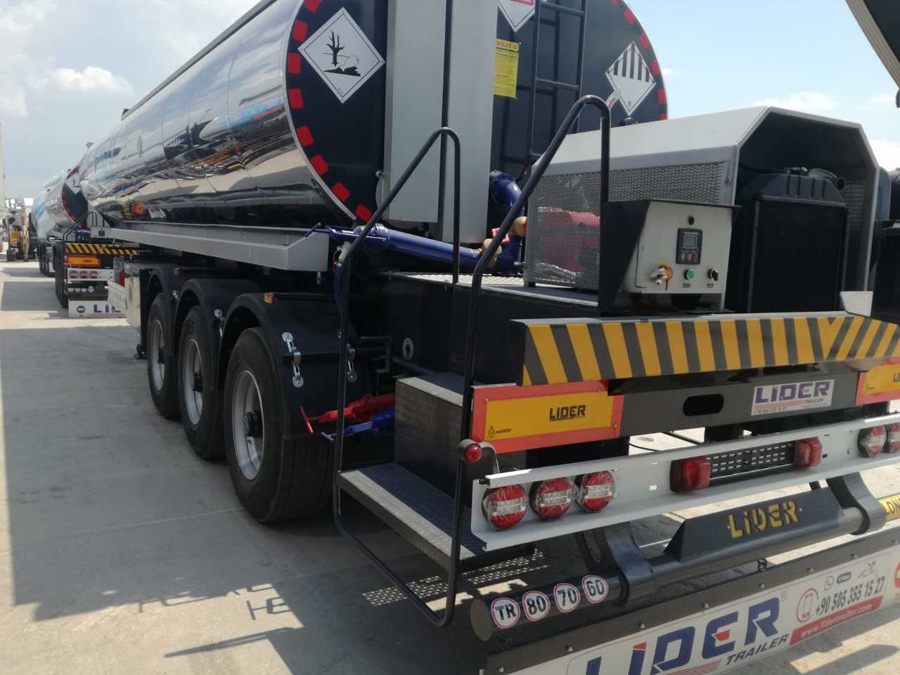 Sơ mi rơ moóc bồn để vận chuyển bitumen mới LIDER 2024 MODELS NEW LIDER TRAILER MANUFACTURER COMPANY: hình 9